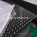 China five bars embossed aluminum sheet/plate for LED grille ceiling/bus case